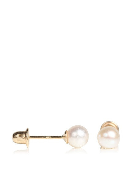 Pearl Studs - 3mm White Fresh Water Mini Pearl  
