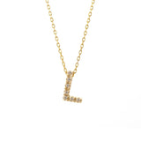 14 KT Mindy Harris Diamond Letter Necklace