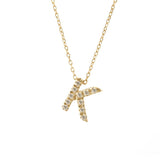 14 KT Mindy Harris Diamond Letter Necklace