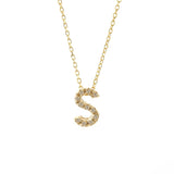 14 KT Mindy Harris Diamond Letter Necklace