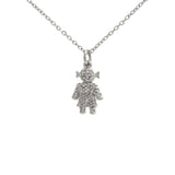 14 KT Diamond Boy and Girl Necklace