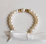 14KT Baby Pearl Princess Bracelet gold roundels