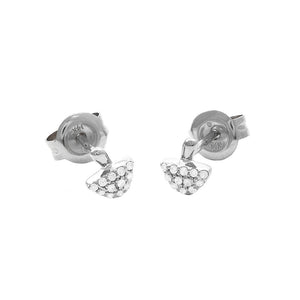 14 KT Diamond Mushroom stud earrings