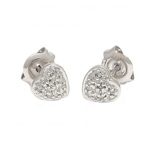 14 KT Children's Pave diamond studs