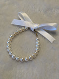 14 KT Children's Pearl Bracelet 4.75" Infant-toddler