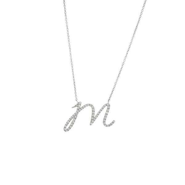 Gold Letter M Necklace